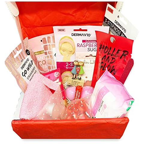 Pamper Me Spa Kit for Sisters - Relaxation Spa at Home Gift Set| Self Care Package | Gift Hampers | Face, Hand, Foot, Hair, Eye, Lip Kit & More | Sister Keepsake| Birthday Gift| Mother’s Day Gift Cover