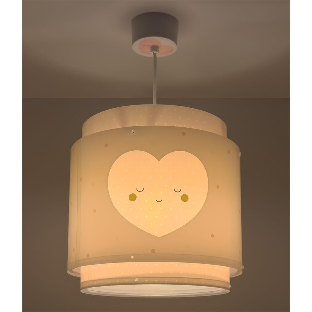 Dalber Lampada da soffitto a sospensione per bambini Baby Dreams Cuore Rosa