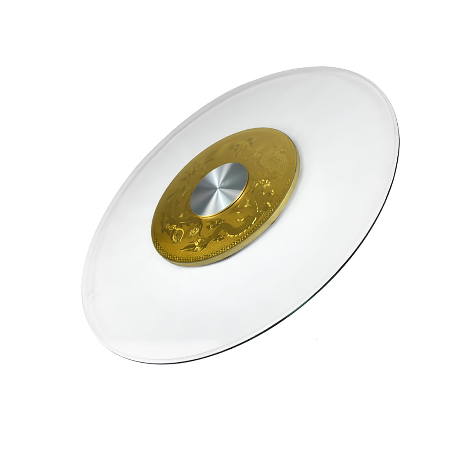 Plateau tournant Paresseux Rond en Verre trempé pour Table à Manger de Cuisine Grande Table Ronde Plateau Paresseux 100 cm C