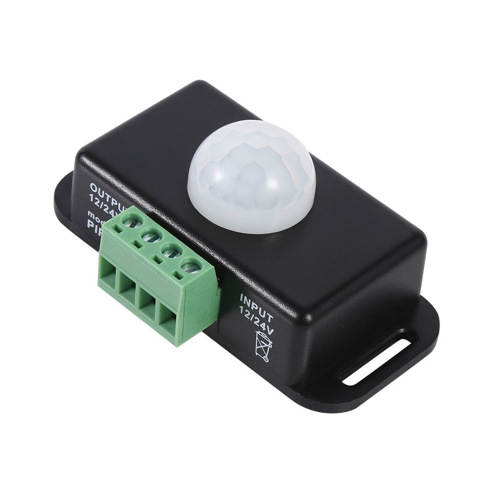 Moduł LED 12V Bewegingssensor, Detektor Ruchu PIR 12-woltowy Przełącznik Czujnikowy do Listwy Oświetleniowej LED DC 12V 24V Bezpieczeństwo Ciała na podczerwień