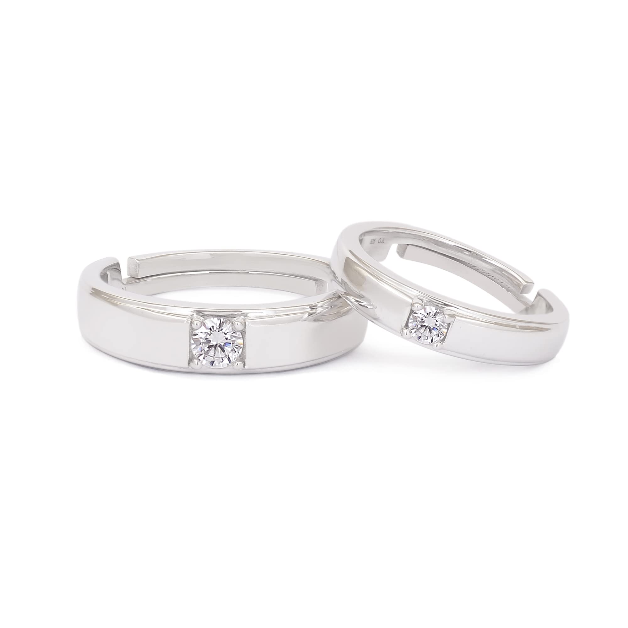 Ornate Jewels 925 Silver Adjustable Couple Rings | Gift for Men and Women | With Certificate of Authenticity and 925 Stamp | Life-time Warranty* (B0BVRGWLP1) Amazon Price History, Amazon Price Tracker
