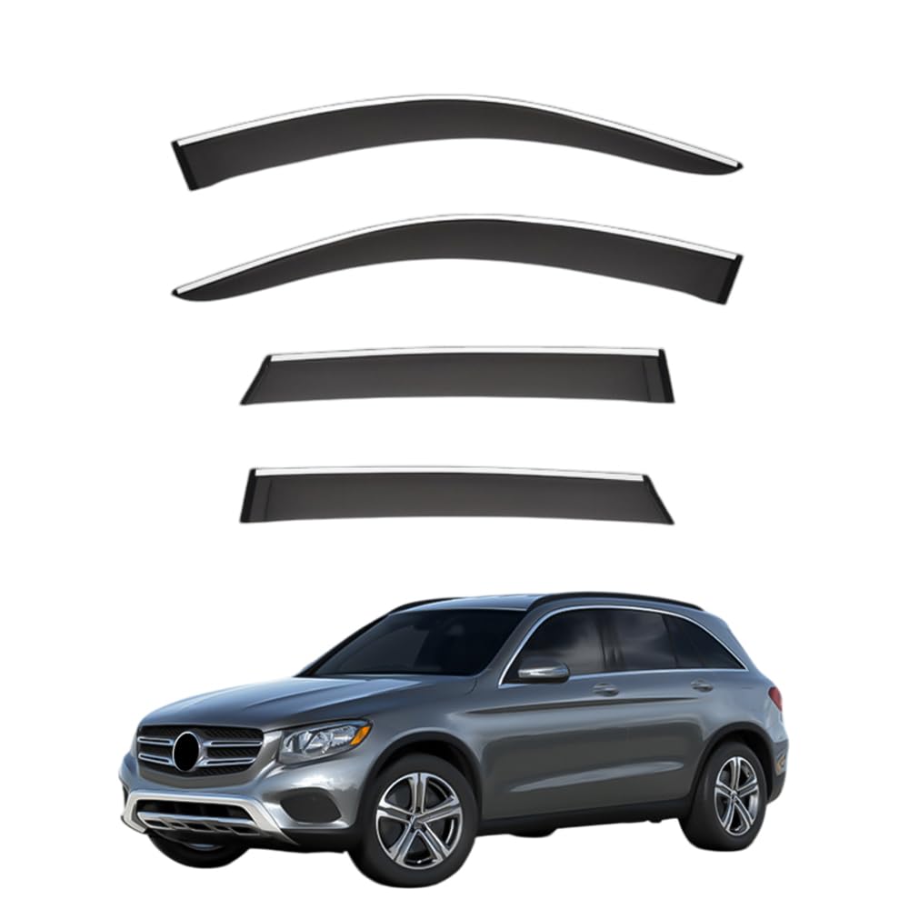 Déflecteurs de vitre pour Mercedes GLC X253 2016-2021 | Lot de 4