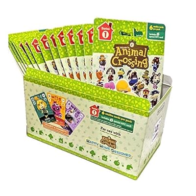Animal Crossing Amiibo Cards Series 1 &ndash; Full Box 18 Packs 6 Cards Per Pack108 Cards