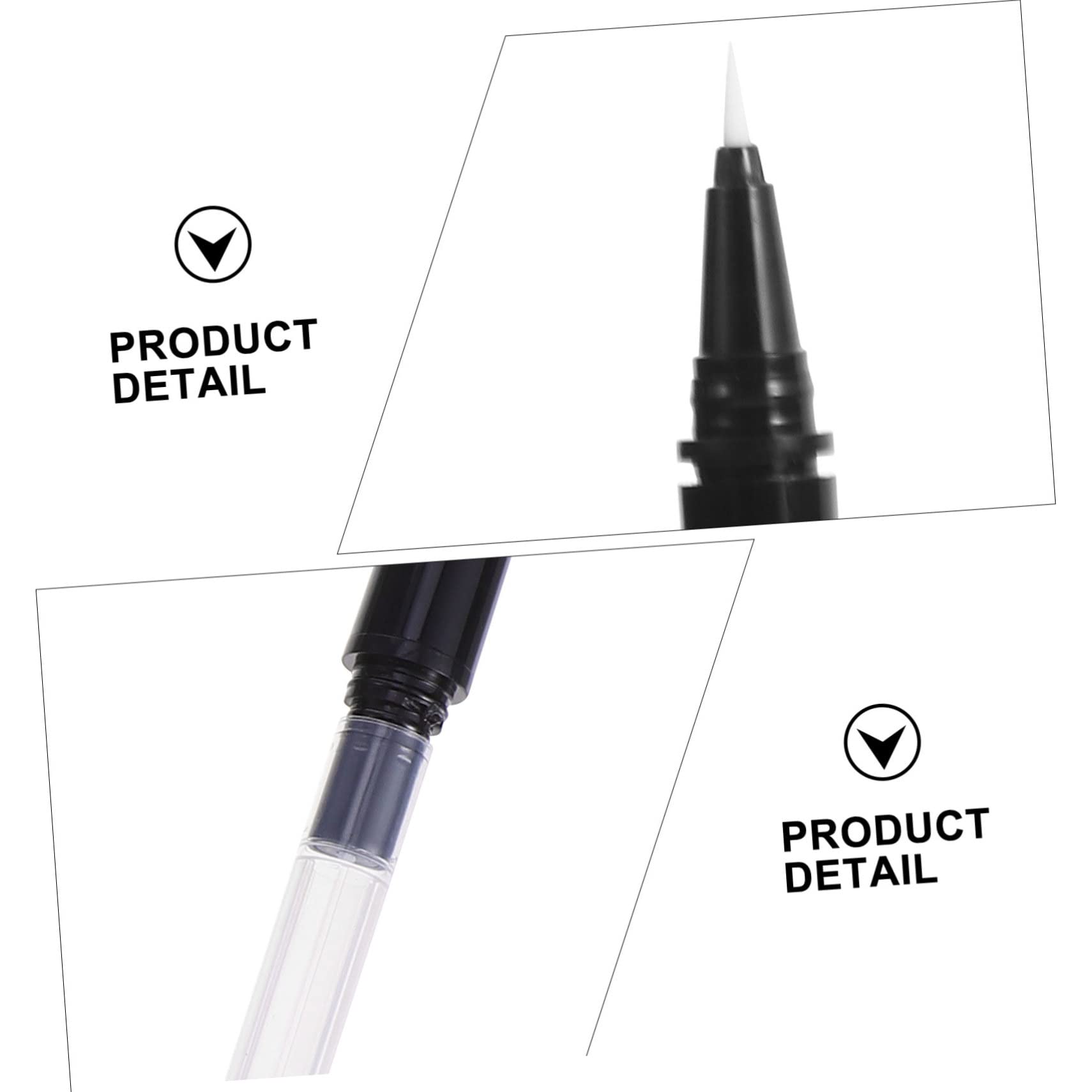 9pezzi Penne Eyeliner Vuote Setola Assortita Contenitori Ricaricabili Per Pratici Eyeliner Unghie