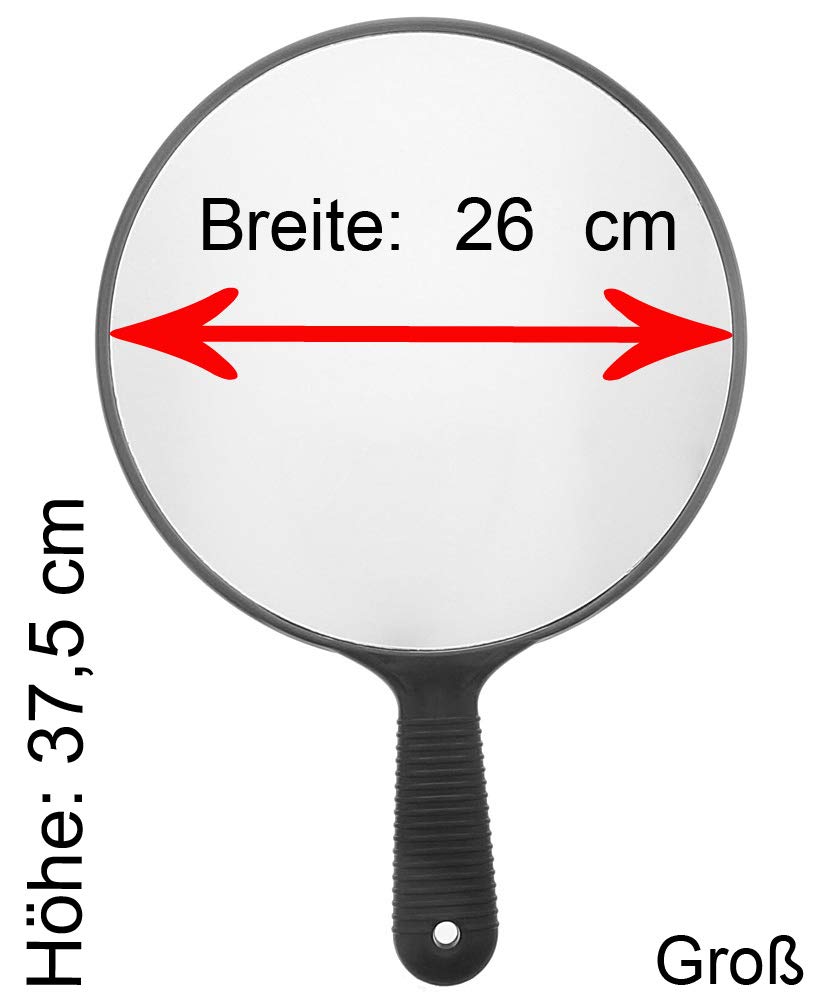 Handspiegel Für Friseur & Salon – Mit Griff, Großes Spiegelbild, 18,8 X 26,2 Cm, Verschiedene Farben