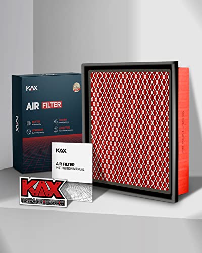 Kax Engine Air Filter, Gaf001 (Ca10755) Air Filter Replace For Sienna, Highlander, Camry, Avalon, Es350, Nx200T, Nx300, Rx350, Rx350L, Durango, Grand Cherokee, 200% Longer Life #TOP6