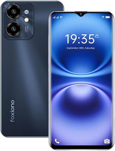 Teléfono Android H22 celular desbloqueado 6.52" HD+ 90Hz pantalla, batería 4000mAh, teléfono desbloqueado 8(4+4)+64GB1TB TF, Dual SIM 4G, cámara de