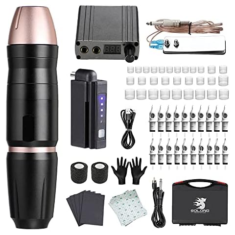 Kit de tatuaje inalámbrico Solong SLP30P192EN02D-1-EU Cover