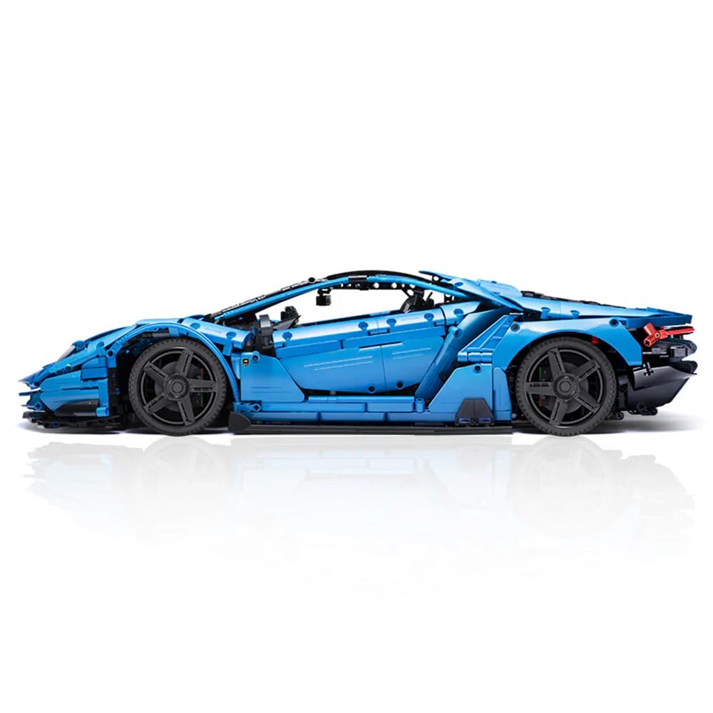 CaDA Italienisches Supercar, blau, 12-Zylinder, 3842 Teile (kompatibel mit Lego Technic), von MOC Desinger Thijs de Boer, C61041 Master, C61041W