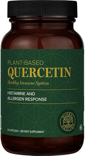 Global Healing Quercetina Suplemento de 250 mg para apoyar la función del sistema inmunológico, salud respiratoria y respuesta natural del cuerpo a