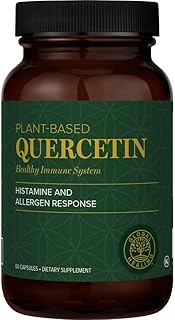 Global Healing Center Quercetin 250 mg Supplement to Support Immune System, Includes QuerceFIT Without Bromelain & Zinc (60 Capsules)