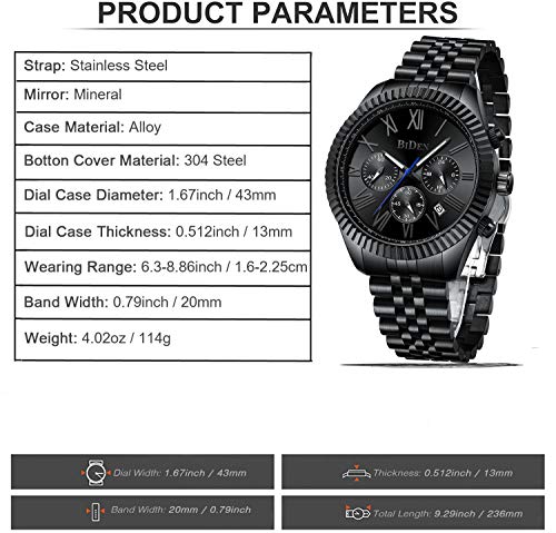 Mens-Watches-Chronograph-Stainless-Steel-Waterproof-Analog-Quartz-Watch-Fashion-Casual-Business-Dress-Large-Calendar-Date-Wrist-Watches-for-Men