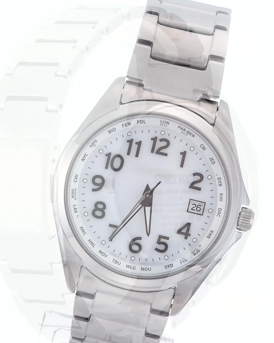 Amazon | [セイコーウオッチ] 腕時計 セイコーセレクション チタン製