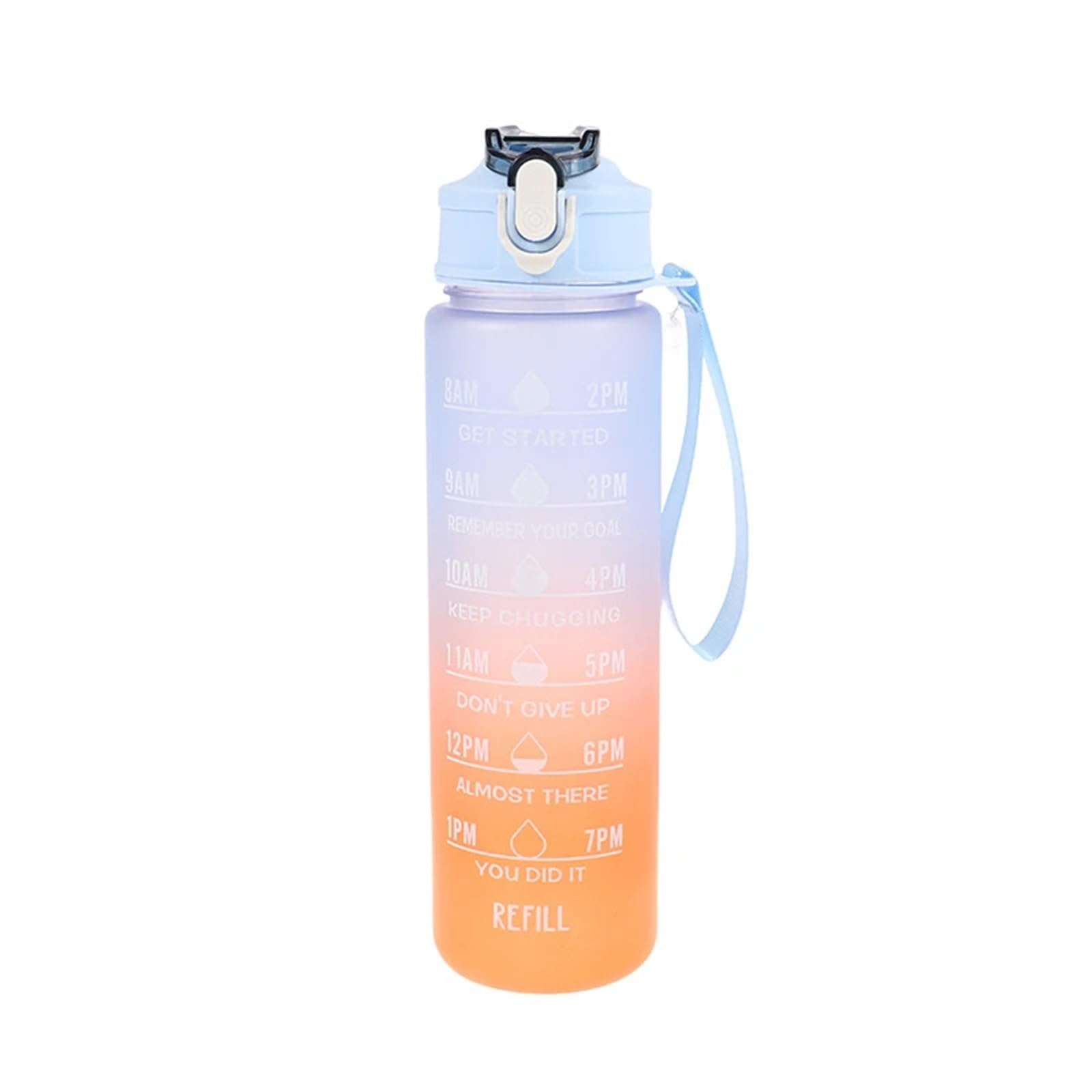 QuxetlRyz Sports Water Bottle 900ML Sport Water Bottle Leakproof Bottles Portable for Gym Fitness(BL)