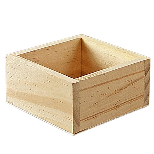 Preisvergleich Produktbild DaoRier Hölzerne Geschenkbox Sukkulenten Pflanze Holzkiste Holz-Schatzkisten Hochzeitsgeschenkbox für Schmuck Halskette Kleine Accessoires