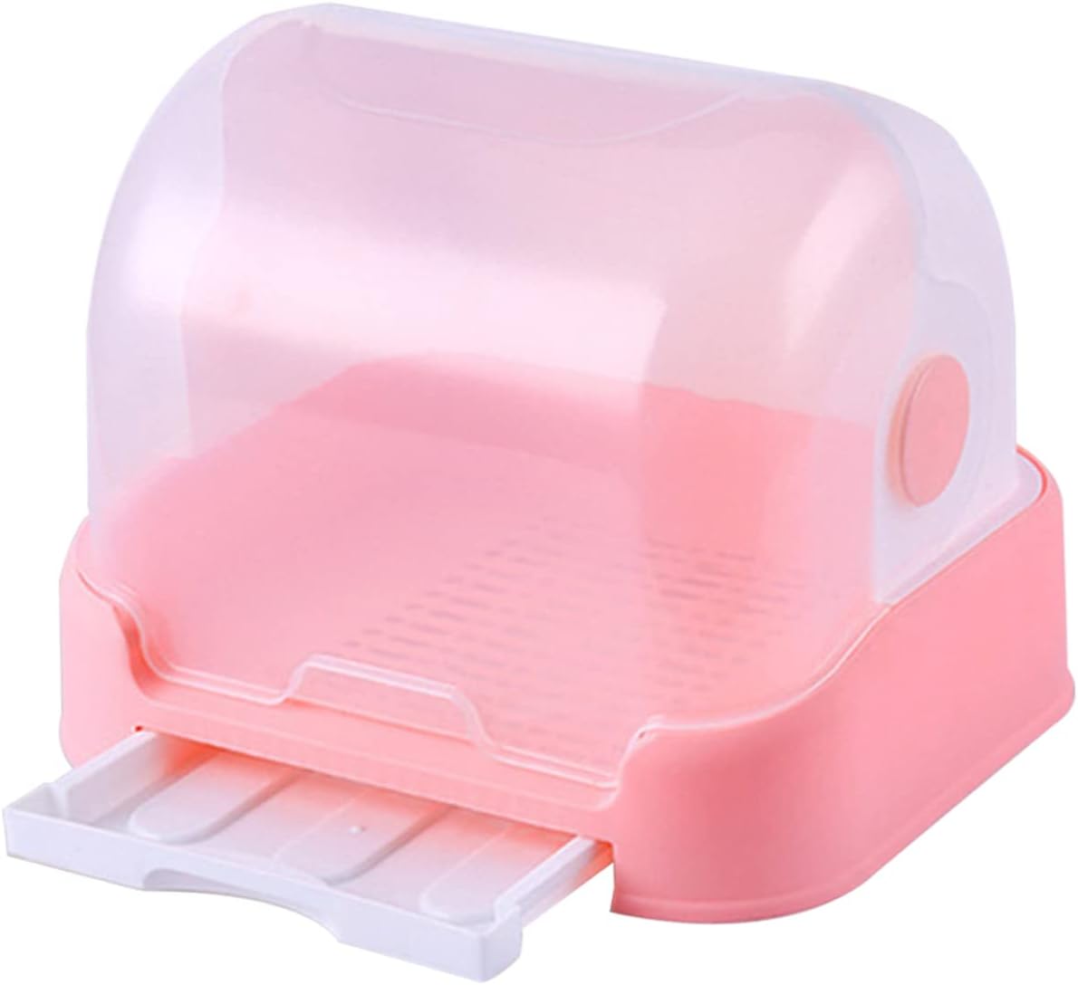 Drainage Storage Box with Lid Bottle Dryer Container Large Bottle Storage Cup Rack