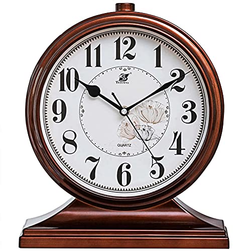 Reloj de repisa retro con acabados de calidad para decoración de salas de estar 2