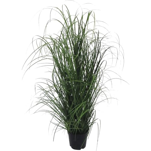 Gasper Kunstpflanze Grasbusch im Kunststofftopf, Farbe: Grün, in der Höhe: 90 cm, 104096-00