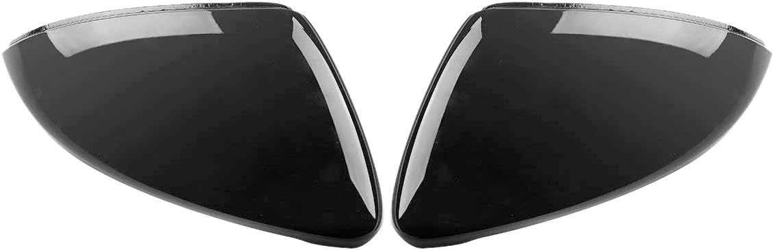 Iycorish 2 Pieces For Golf 7 Mk7 7.5 Gtd R L E-Golf Side Wing Mirror Cover Black Rearview Mirror 2013-2017