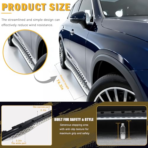 Estribos laterales para Mercedes-Benz GLC 300 X254 2023-2025 miniatura 4