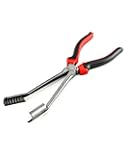 QWORK Car Spark Plug Wire Removal Pliers Tool, High Voltage Wire Clamp Spark Plug Wire Removal Pliers