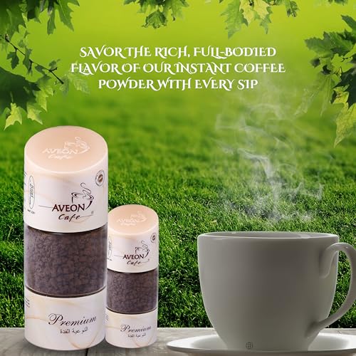 Image of Aveon Cafe Premium Instant Coffee - 50g Jar | Finely Agglomerated Coffee Blend | Rich Aroma & Smooth Flavor | Crafted with 100% Arabica & Robusta | Instant Coffee Perfection