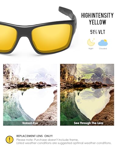 Image of BLAZERBUCK Anti-salt Polarized Replacement Lenses for Oakley Turbine OO9263 Sunglass