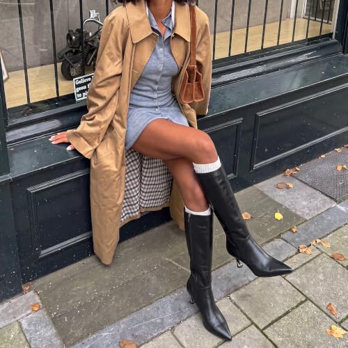 Kitten Heel Knee High Boots - image 8