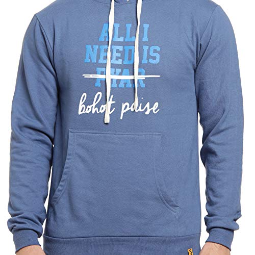 Image of Campus Sutra Cotton Men Hooded Sweatshirt