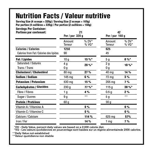 Inter-Active Nutrition Mammoth Mass Supplement, 15 lbs, Banana - Image 3