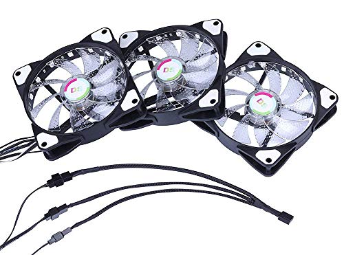 GadgetKarePro 4 Pin PWM Fan Splitter Cable Female to 3/4 Pin Male Adapter Sleeved Splitter (PC Fan Power Extension Cable) (1 to 3 Way 24cm) (Pack... - Image 5