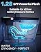 WinZo Smart Toilet,Modern Smart Toilet with Bidet Built In with Foot Sensor,Tankless Toilets Auto Open/Close Lid with Dryer,ADA Comfort Height Heat Seat,Instant Warm Water,Power Outage and Flush Black