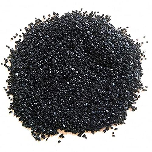 Natural Aquarium Black Sand for Lawn, Garden, Plants, Freshwater & Aquarium Dcor (Black 950gm)
