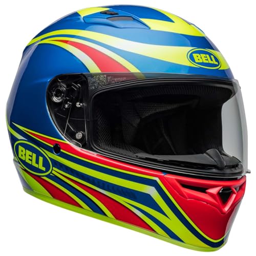 BELL Capacete Integral Para Motocicleta Qualifier (Gloss Conduit Retina Sear/Azul - Extra Grande)