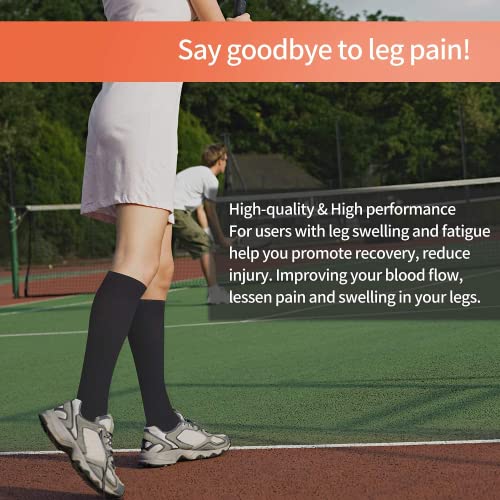 Image of bropite Compression Socks for Women &Men Circulation-Support Knee High Socks 20-30 mmhg-Best for Running,Medical,Nurse,Travel