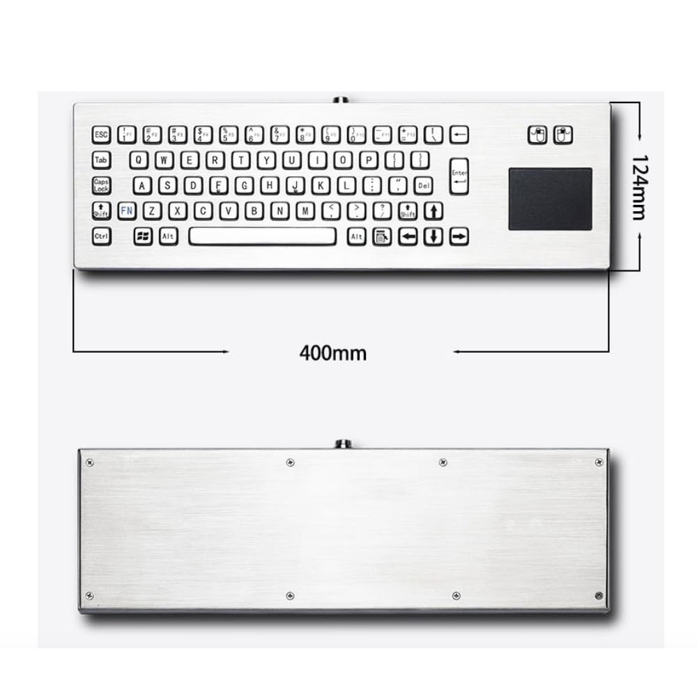 Tastiera industriale in metallo, tastiera antideflagrante for strumenti analitici ecologici integrati desktop(USB)