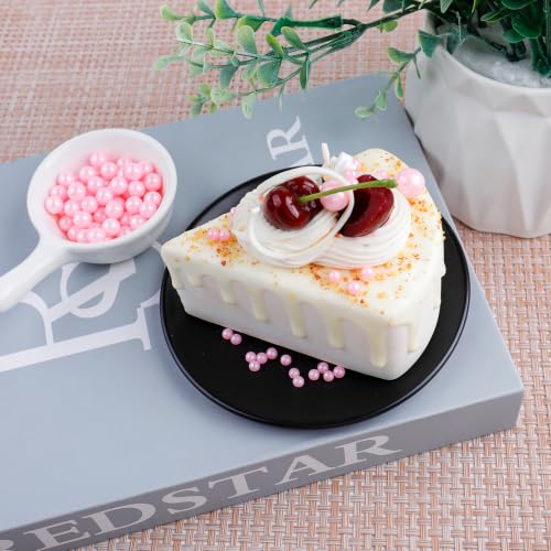 Image of Light Pink Pearl Sprinkles for Cake Decorating, 4 Sizes Sugar 130g /4.6oz, Cupcake, Ice Cream, Donuts, Macaron Toppings Supplies (2mm, 4mm, 7mm, 1cm)