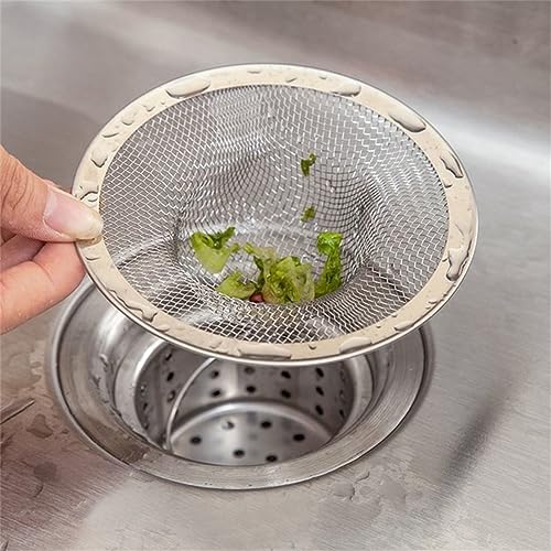 Coladores de acero inoxidable para fregadero 8 pcs miniatura 4