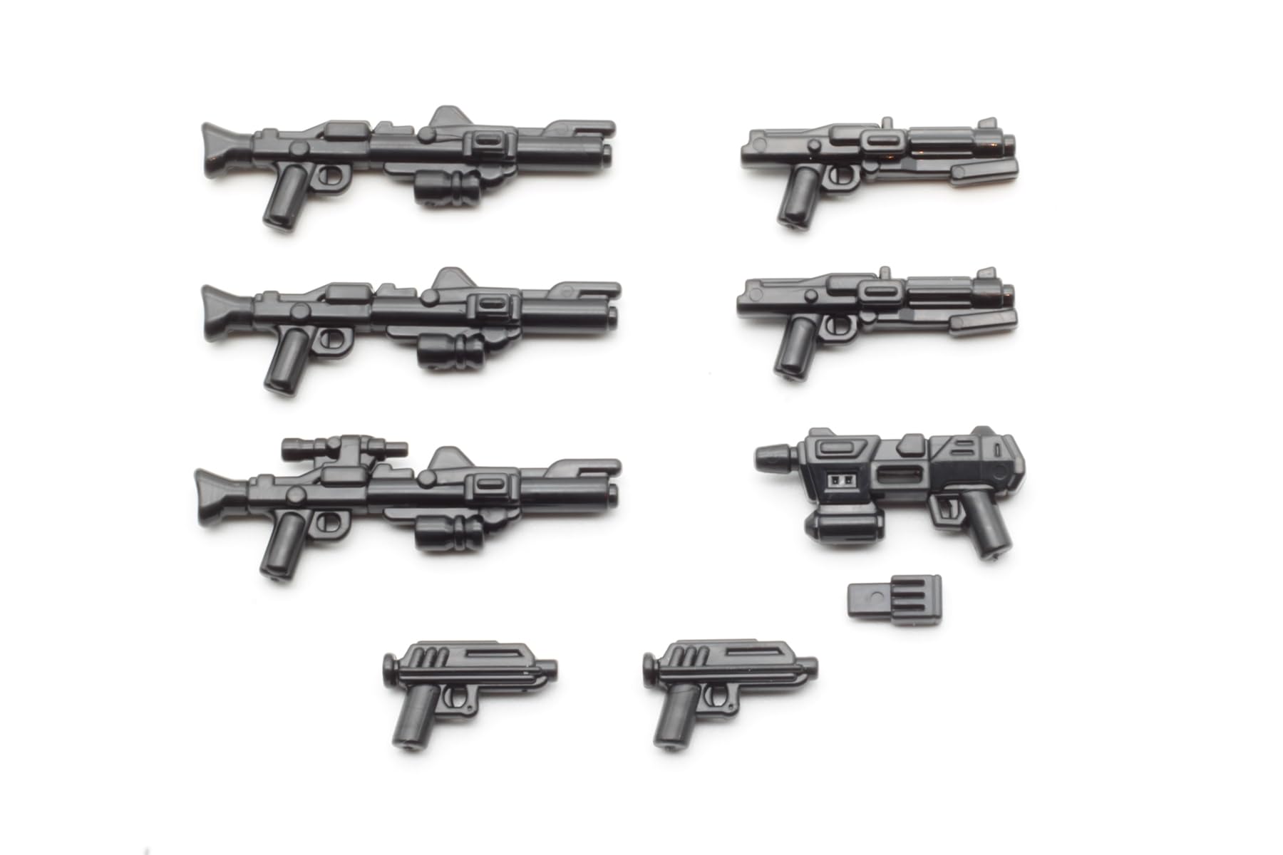 BrickArms Clone Trooper Blaster Weapon Set - 8-Piece Weapon Set for Mini Figures - Precise Replicas of the Clone War Era | High Quality | Made in USA