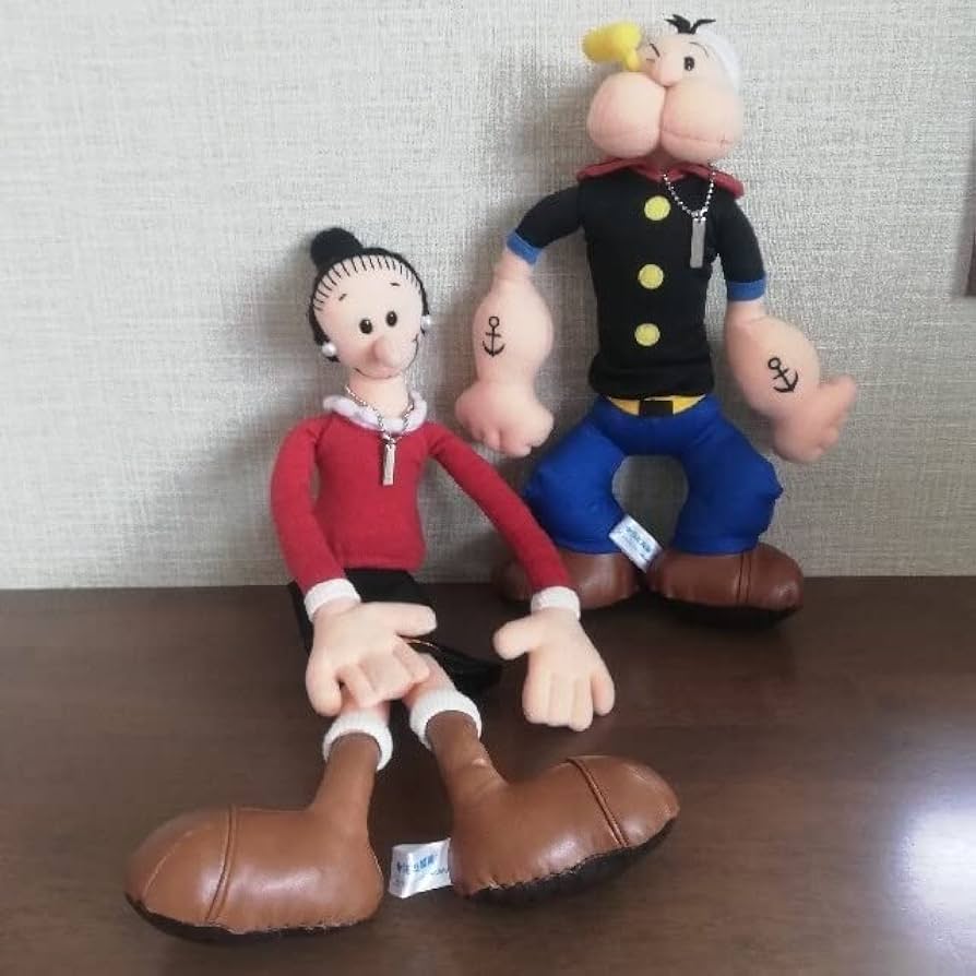 ポパイ　オリーブ　ぬいぐるみ　昭和レトロ　未開封　人形　フィギュア　　アメコミ ポパイ オリーブ ぬいぐるみ 昭和レトロ 未開封 人形 フィギュア