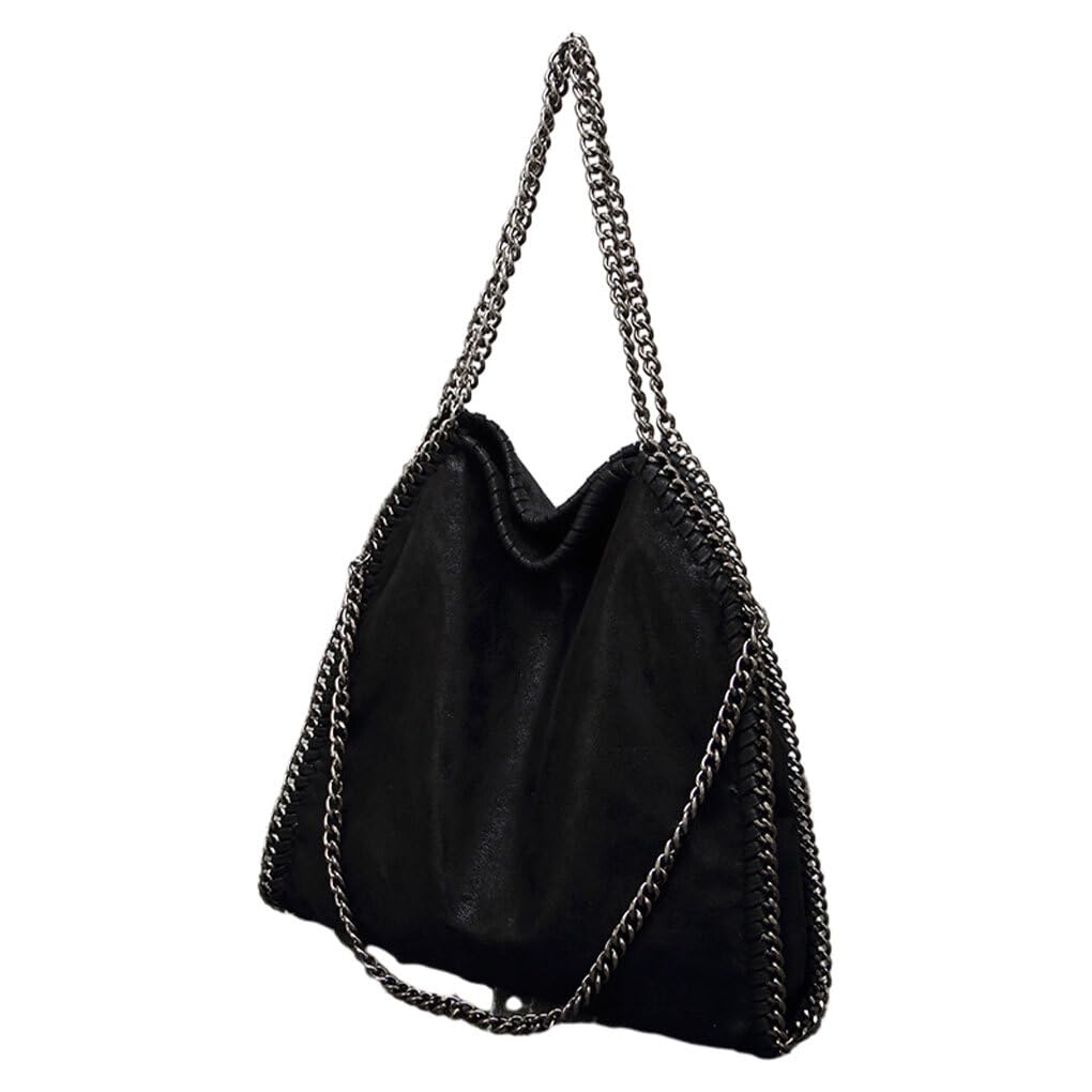 Bolso de hombro con cadena de PU elegante y funcional para mujer 8