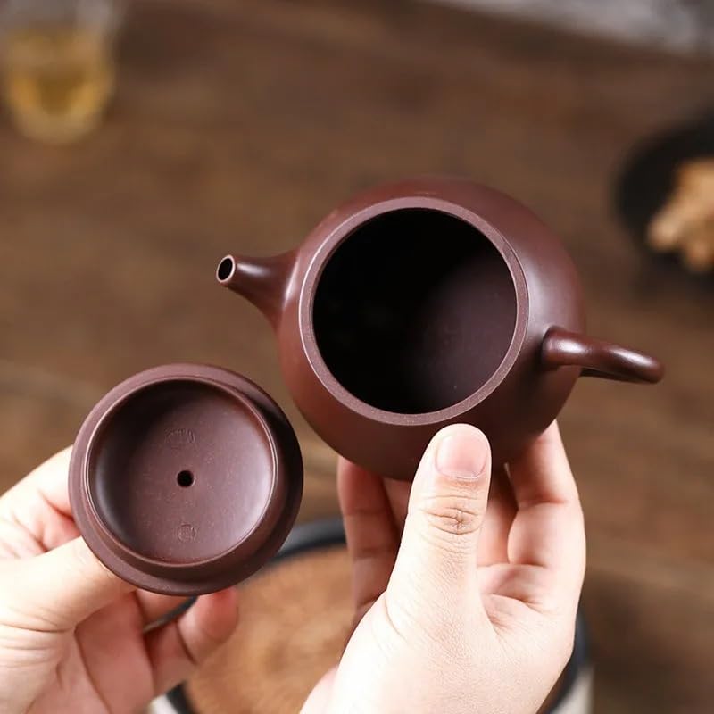 Czajniczek Kung Fu do robienia herbaty Chiński fioletowy gliniany zestaw do herbaty ręcznie wykonany filtr czajnik domowy luźna herbata liściasta stroma wielofunkcyjny ceramiczny czajniczek 170 ml