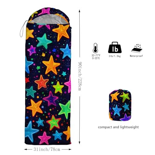 Bolsa de dormir para camping al aire libre, portátil y liviana, adecuada para niños y niñas, color Fzx6 miniatura 2