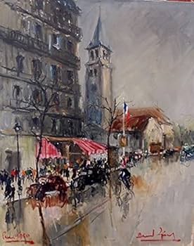 Amazon.co.jp: 絵画 インテリア 油絵 フランス人画家、ベルナルド 作