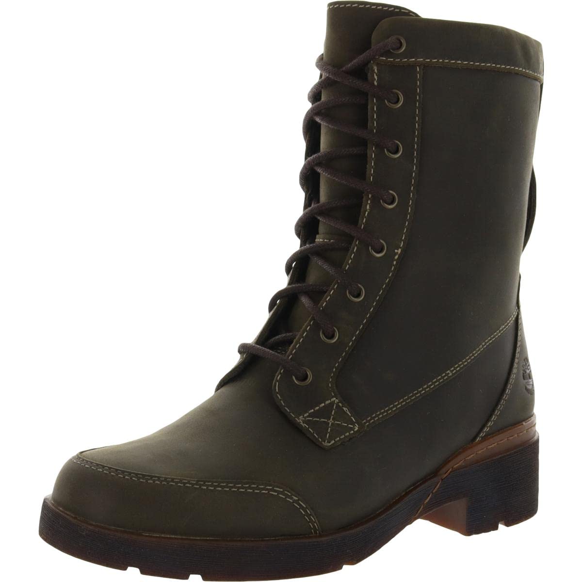 Timberland Women’s  Brown Lace-Up Side-Zip Ankle Boots Amazon.com | Timberland Womens Ellendale, MD BRN F GRAIN W  main image 4