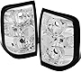 Compatible with 1996-2004 Pathfinder Infiniti QX4 Chrome Housing Altezza Style Tail Light Brake Lamps