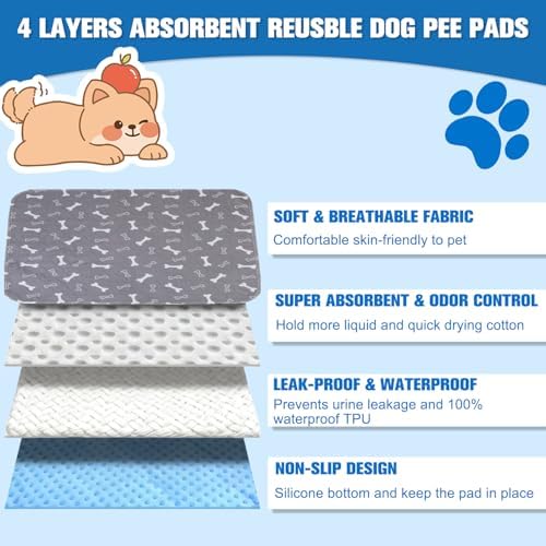 Reusable Puppy Pee Pads for Dogs & Cats – 16" x 24"