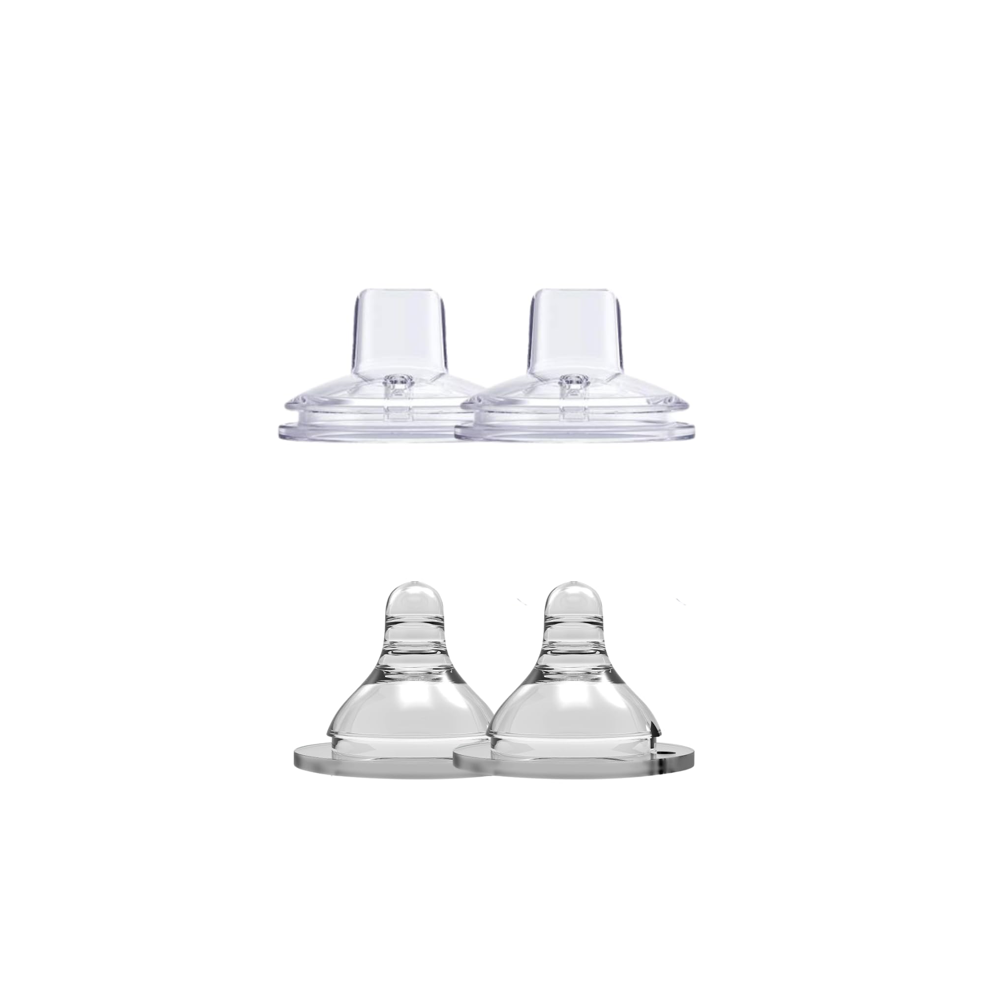 Eddie & Holly Teats for Steel Feeding Bottles | Wide Neck - 2 Teats and 2 Spouts