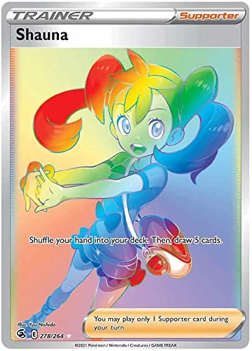 Titan Cards Shauna 278/264 Rainbow Rare Pokemon Card (SWSH Fusion Strike)  Toploader : Amazon.com.be: Toys