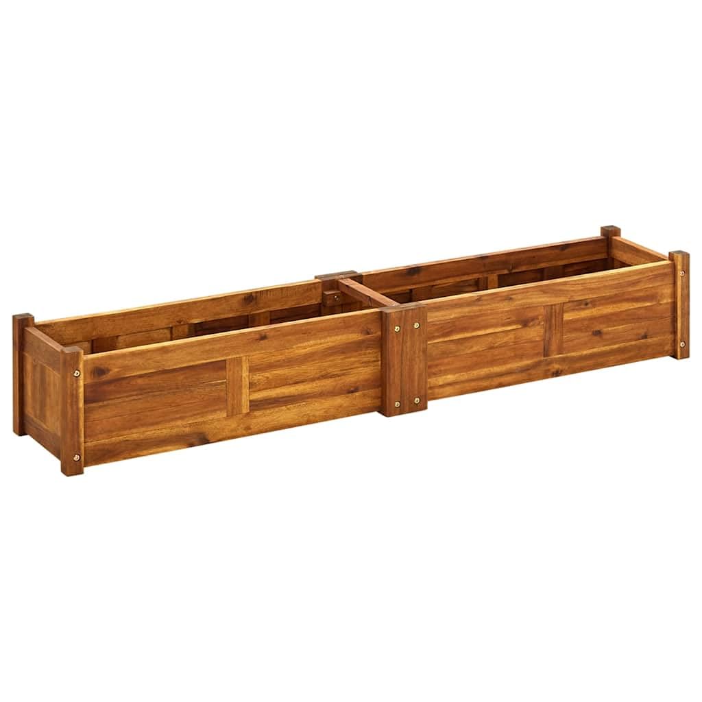 vidaXL Garden Raised Bed Acacia Wood 150x30x25cm Vegetable Flower Pot Plant Bed